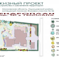 Проект ландшафтного дизайна участка ДЕНДРОПЛАН к ГЕНПЛАНУ 2